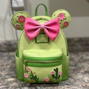 Disney Loungefly Cactus backpack and matching wallet